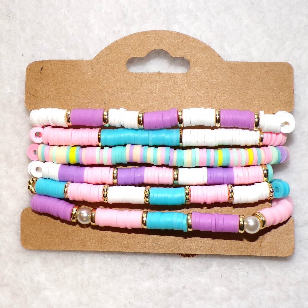 Easter Stretch Charm Bracelet 6PC Set - Picture 2 of 6